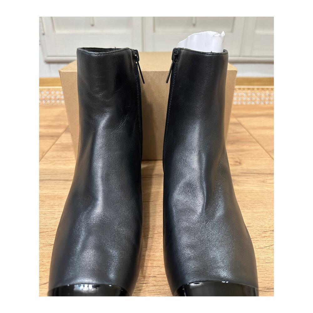 Veronica Beard Womens Cecile Leather Booties Black Size 8 NWOB Classic Versatile - Picture 6 of 16